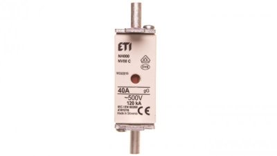 Wkładka bezpiecznikowa NH000 40A gG 500V 004181210