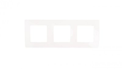 NILOE Ramka potrójna biała 665003