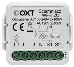 Moduł OXT mini ściemniacz 2 obwody WiFi TUYA