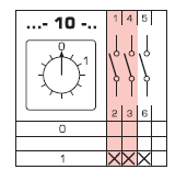 4G25-10-PK R114 0-1 ŁĄCZNIK KRZYWKOWY OB 3-BIEGUNOWY 25A IP65