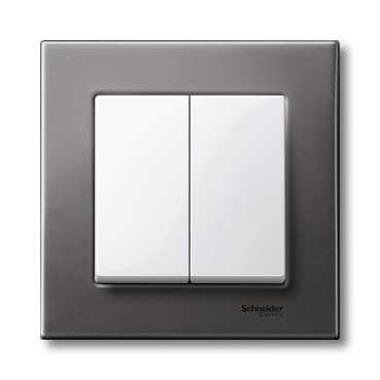 Schneider Electric Merten, System M, klawisz podwójny, biały polarny, MTN432519