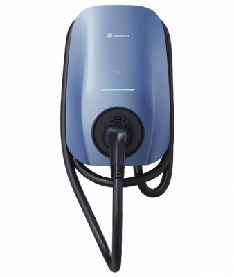 WALLBOX STACJA ŁADOWANIA ŁADOWARKA SAMOCHODÓW ELEKTRY APOLLO 22KW WIFI+BT+NFC+RS485 Z KABLEM 7M BLUE