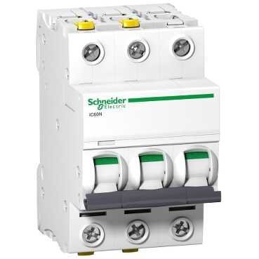 Schneider Electric Wyłącznik nadprądowy Acti9 iC60N-B32-3 B 32A 3-biegunowy, A9F03332