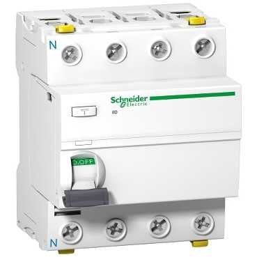 Schneider Electric Wyłącznik różnicowoprądowy Acti9  iID-25-4-30-AC 25A 4-biegunowy 30mA typ AC, A9Z11425