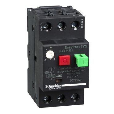 Schneider Electric Wyłącznik silnikowy GZ1E napęd przyciskowy I=0,4-0,63A zaciski skrzynkowe, GZ1E04