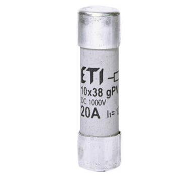 10X38 GPV 20A WKŁADKA TOPIKOWA CYLINDRYCZNA PV 1000V DC GREEN PROTECT