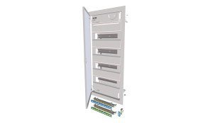 KLV-48UPS-SF ROZDZIELNIA PLASTIKOWA PT 48M 4X 12M N+PE IP30 715X360X100 DRZWI PEŁNE METAL BIAŁY