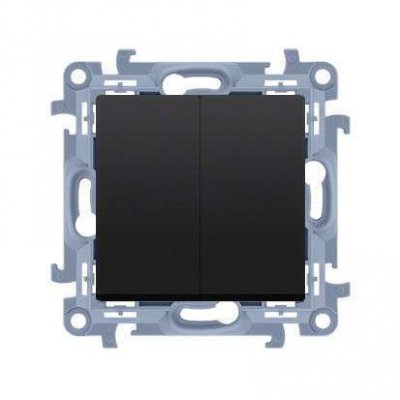 SIMON 10 MODUŁ CZARNY MAT ŁĄCZNIK SERYJNY SAMOZACISKI 10AX 250 V