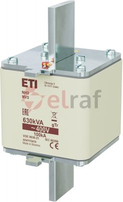 Wkładka bezpiecznikowa NH3 909A gTr 400V 630kVA 004115410
