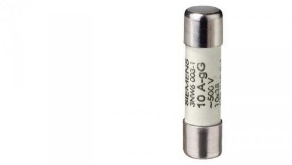 WKŁADKA BEZPIECZNIKOWA CYLINDRYCZNA, KLASA GG WG. NFC, BEZ WSKAŹNIKA, WLK. 10X38MM, AC 400V, 32A 3NW6012-1