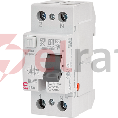 Wyłącznik różnicowoprądowy 2P 40A 0,03A typ AC EFI6-P2 AC 40/0.03 002061252