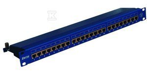 PANEL 19&quot; 24XRJ45 STP KAT.6 1U Z PÓŁ.N