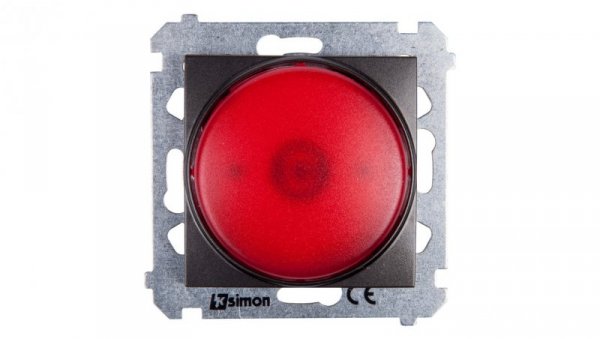 Simon 54 Sygnalizator świetlny LED czerwone światło antracyt DSS2.01/48