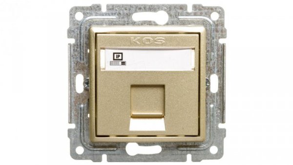 VENA Gniazdo komputerowe pojedyncze RJ45 kat.5e nieekranowane satyna 515065