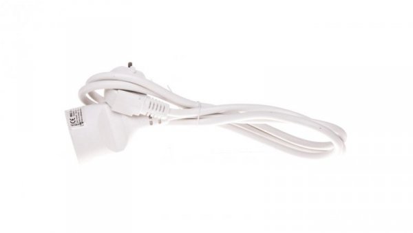 Przedłużacz 1-gniazdo z/u 1,5m /H05VV-F 3x1/ biały P0111