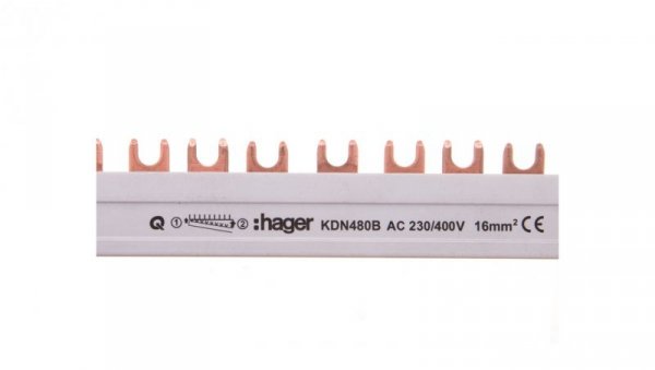 Szyna łączeniowa 4P 80A 16mm2 widełkowa (56mod.) KDN480B