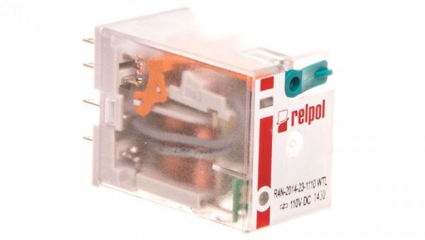 Przekaźnik przemysłowy 4P 110V DC AgNi R4N-2014-23-1110-WTL