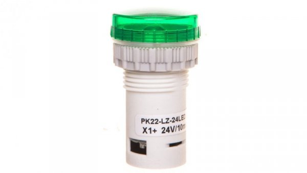 Lampka kompaktowa zielona PK22-LZ-24-LED AC/DC