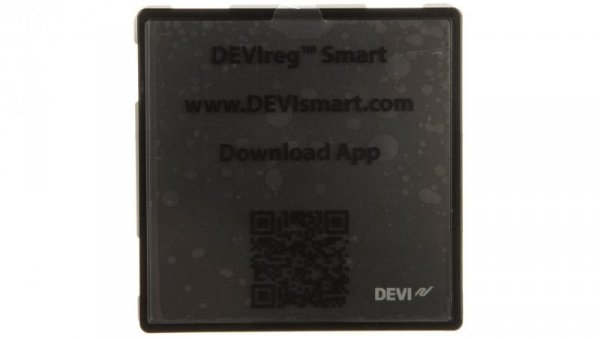 Termostat dotykowy DEVIreg Smart 240V 16A 5-45C IP21 czarny 140F1143