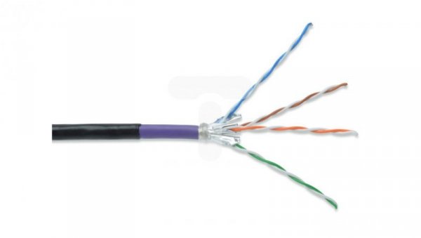 Kabel teleinformatyczny S/FTP 4x2xAWG23 kat. 7 PE zewnętrzny DK-1741-VH-10-OD /bębnowy/