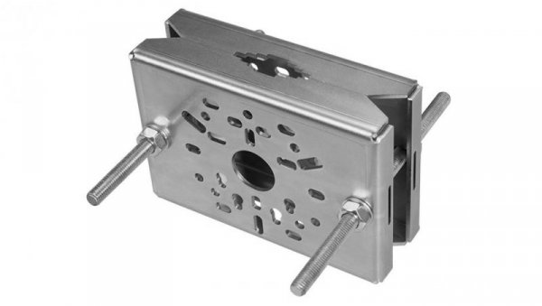 Stalowy uchwyt słupowy adapter do kamer kopułowych tubowych i obrotowych ocynk GL-218-GV 19663