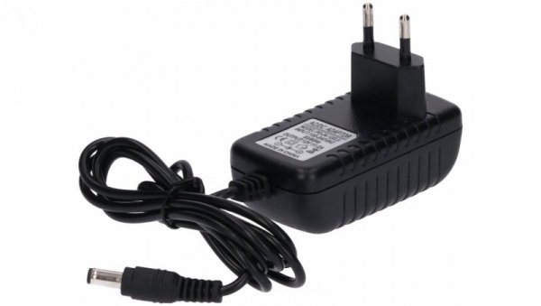 Zasilacz led gniazdkowy 12V 24W 5.5/2.5 czarny