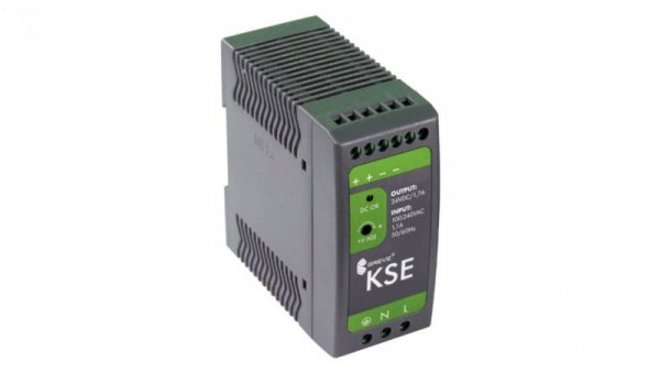 Zasilacz impulsowy KSE 04012 230/12VDC 40W 3,3A /na szynę/ 18912-9990