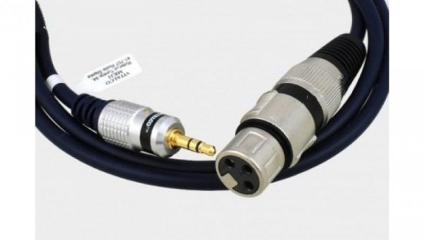 Kabel mikrofonowy gniazdo XLR/wtyk Jack 3,5 stereo MK21 5m