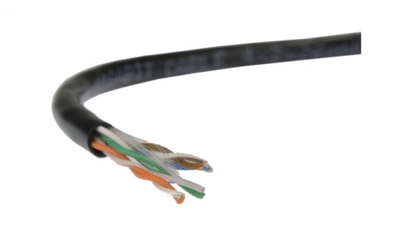 Kabel sieciowy A-LAN linka, 100 miedź KIU5LINKA100BL (UTP 100m kat. 5e kolor czarny)
