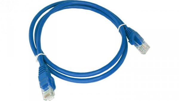 Patch-cord U/UTP kat.6 PVC 0.25m niebieski KKU6NIE0.25