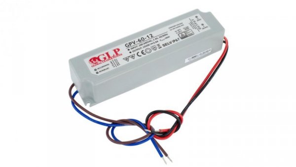 Zasilacz GPV 60W 12V DC ip67 gpv-60-12 led glp
