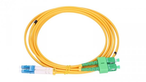 Patchcord Jednomodowy, Duplex, G652D, 3mm, 1m Extralink SC/APC-LC/UPC