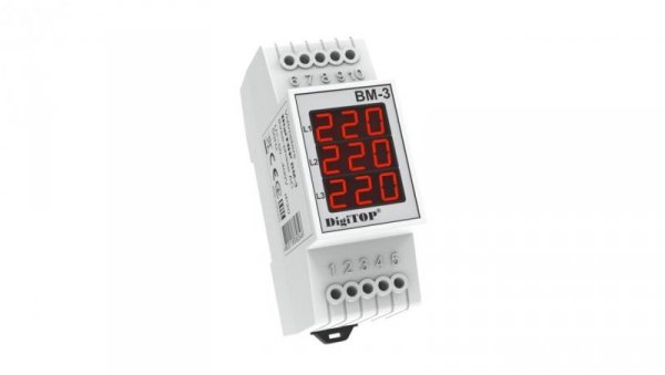 Woltomierz trójfazowy DigiTOP BM-3