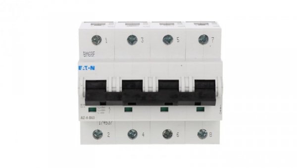 Wyłącznik nadprądowy 4P B 63A 25kA AC AZ-4-B63 174537