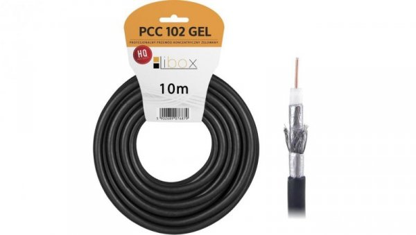 Przewód koncentryczny żelowany SAT Trishield HD 1,02/4,7 PCC102 LIBOX /10m/