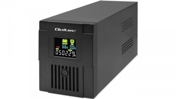 Qoltec Zasilacz awaryjny UPS Line Interactive Monolith 1500VA 900W LCD USB RJ45