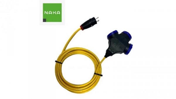EXTREME Przedłużacz 3x1,5 PUR H07BQ-F 5m 3-fach 1320905