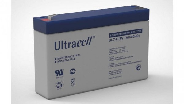 Akumulator AGM ULTRACELL UL 6V 7Ah