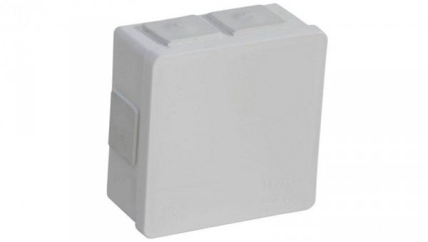Puszka natynkowa pusta 6 wlotów VIPLAST VP-02 klik BIAŁA IP55 86x86x40mm 002-01