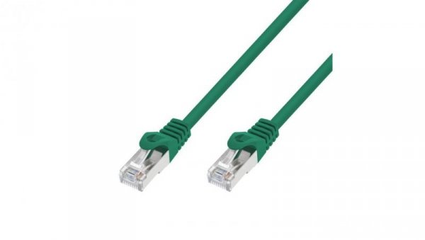Patchcord LAN Miedź Kabel sieciowy skrętka Extralink Kat.7 S/FTP 15m 20G Zielony