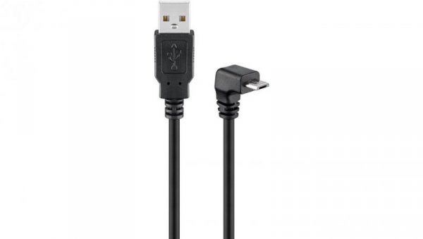 Kabel USB 2.0 Hi-Speed 90, Czarny - Długość kabla 1.8 m