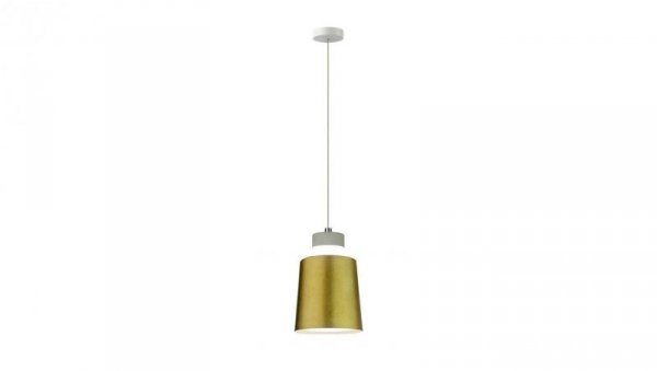 Lampa dekoracyjna wisząca LED 7W 400lm 3000K IP20 fi:120mm dł:1220mm akryl złoty barwa WW biała ciepła V-TAC VT-7333-G
