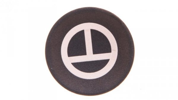 Soczewka przycisku 22mm płaska czarna z symbolem M22-XD-S-X11 218177