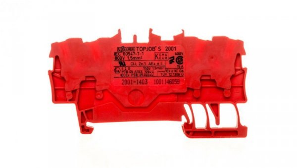 Złączka 4-przewodowa 1,5mm2 czerwona TOPJOBS 2001-1403