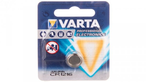 Bateria litowa CR1216 25mAh 3V ELECTRONICS