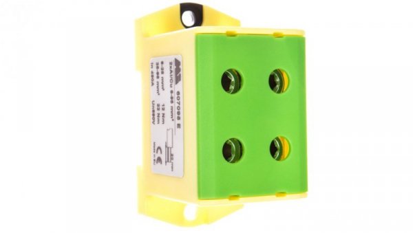 Złączka szynowa 2-torowa 16-95mm2 żółto-zielona EURO multiOTL 95 2xAl/Cu 607095 E