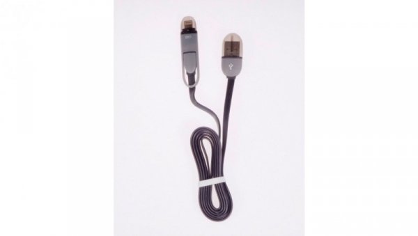 Przewód USB - microUSB / iPhone 2A 1m LIBOX LB0066C