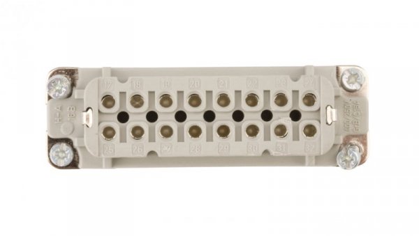 Wkład złącza 16P+PE żeński 16A 250V EPIC H-A 16 BS 17-32 DR PH1 10541000