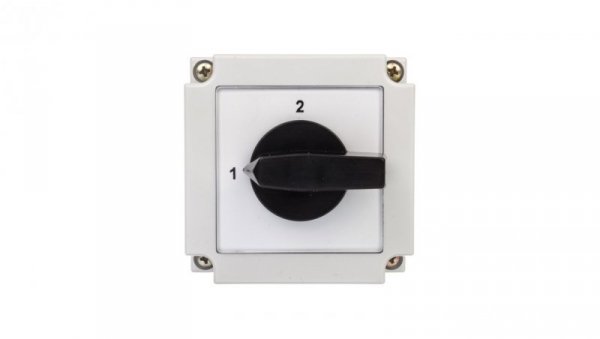 Łącznik krzywkowy 1-2 1P 10A w obudowie 4G10-54-PK R014 63-840347-011