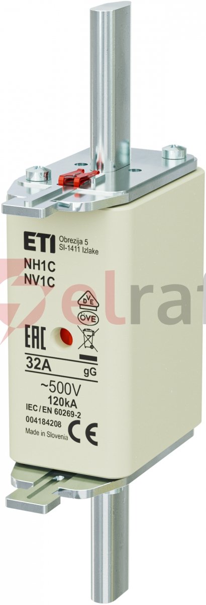 Wkładka bezpiecznikowa NH1C 32A gG 500V 004184208